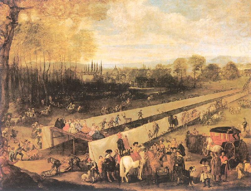 Mazo, Juan Bautista The Hunting Party at Aranjuez china oil painting image